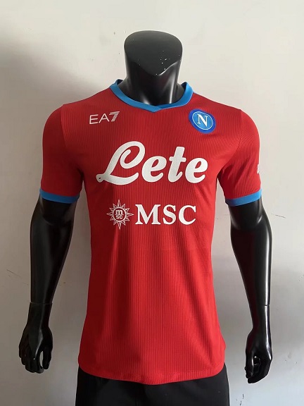 AAA Quality Napoli 21/22 Fourth Red Soccer Jersey(Player)